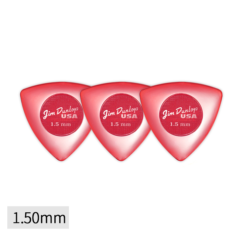 Dunlop Pick. Big Triangle series anti-slip.Wear-resistant.It has a thickness of 1.5/2.0/3.0mm. Suitable for electric guitar/bass