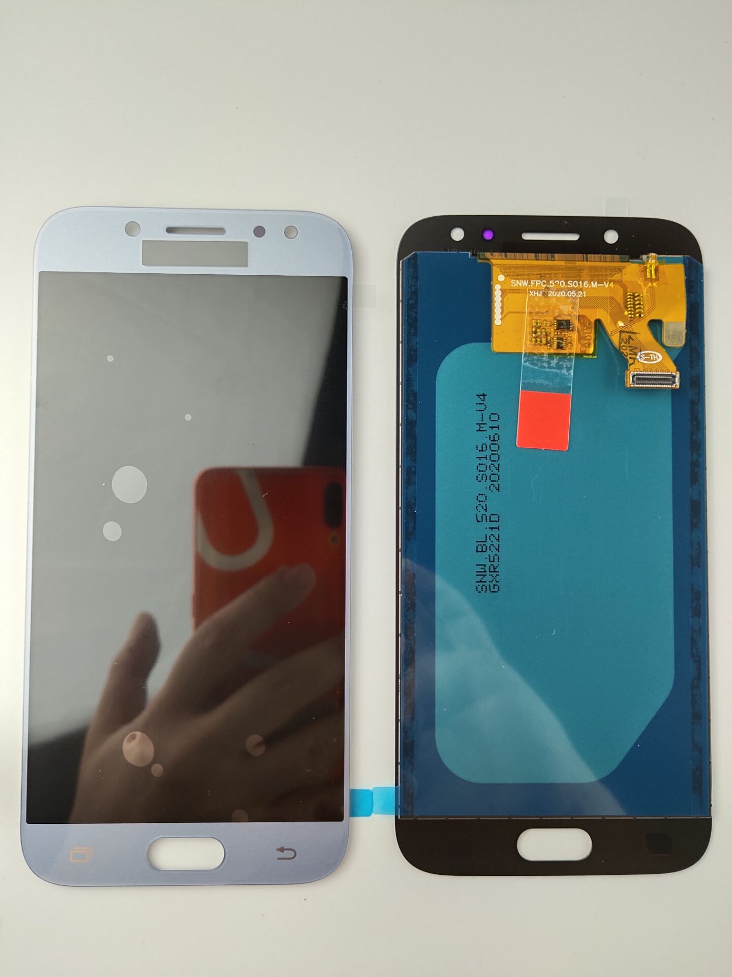 Tft incell lcd samsung galaxy  j5 j530 j530f sm -j530f kosketusnäyttö digitoija lcd-näyttö säädä samsung  j5 j530: lle