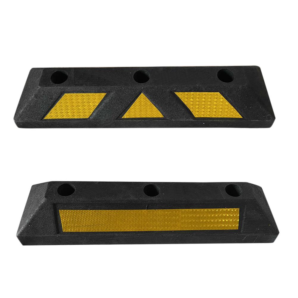 Curb Garage Voertuig Floor Stopper Voor Parking Veiligheid 1Pc Zware Rubber Parkeerplaats Oprit Stopper Voor Auto Vrachtwagens