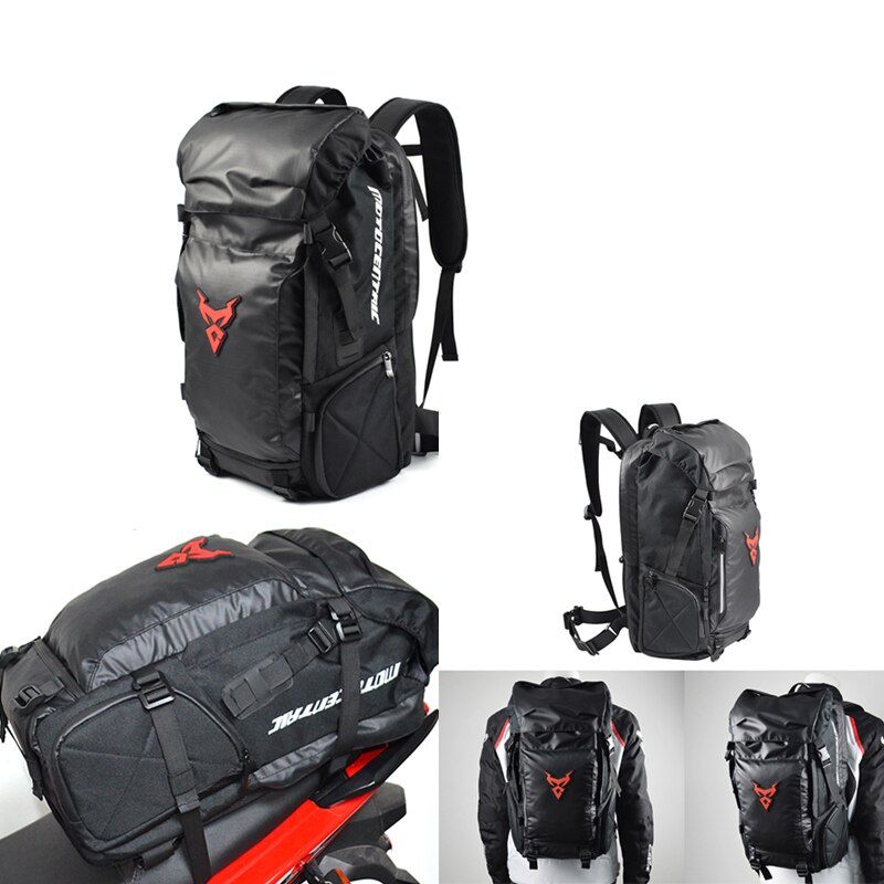 Bolsa trasera para motocicleta, mochila multifuncional duradera para asiento trasero de motocicleta, de alta capacidad, nueva