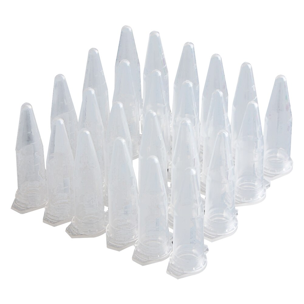 -100PCS 1,5 ml laboratorio Mini tubo de ensayo plástico centrífuga Vial Snap Cap 42x11mm transparente