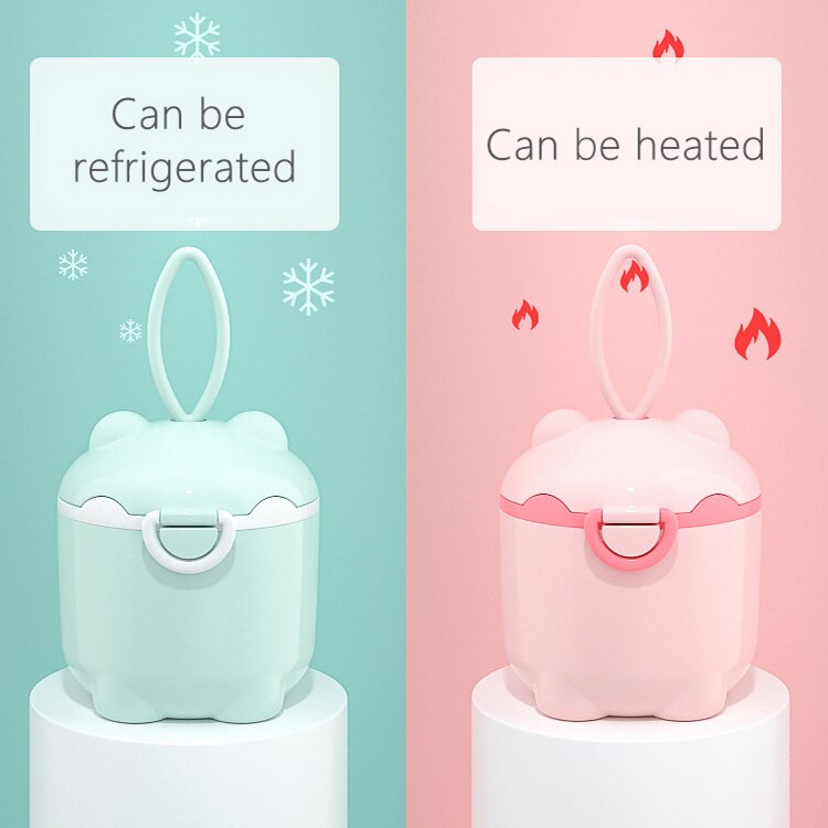 Portable Baby Food Storage Box Milk Powder Essential Cereal Cartoon Infant Toddler Snacks Container Formula Dispenser Storager