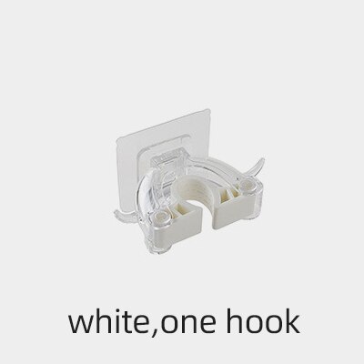 Aan de muur gemonteerde dweilorganizer houder borstel bezemhanger opbergrek keukengereedschap muur huishoudaccessoire hangende pijphaken 1pc: W-één haak
