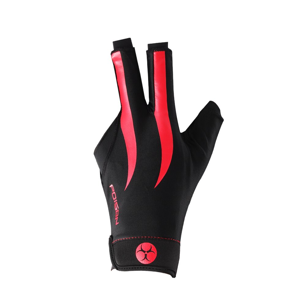 Gants de queue de billard rouge, antipoison, pour la main gauche, pour la queue de billard, durables et confortables, accessoires professionnels: Default Title