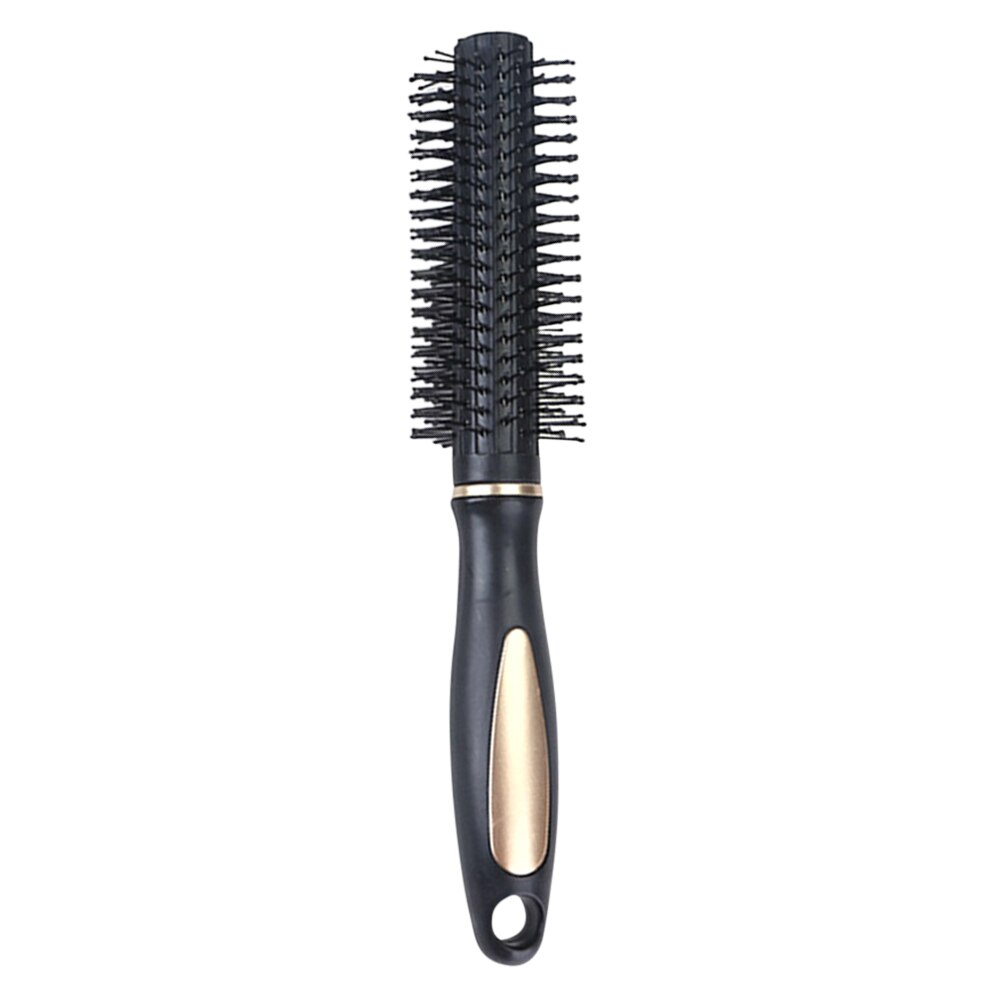 Pettine per parrucchiere massaggio antistatico del cuoio capelluto pettini a costine spazzola a rullo per capelli strumenti professionali per lo Styling dei capelli del salone di casa portatile: Black