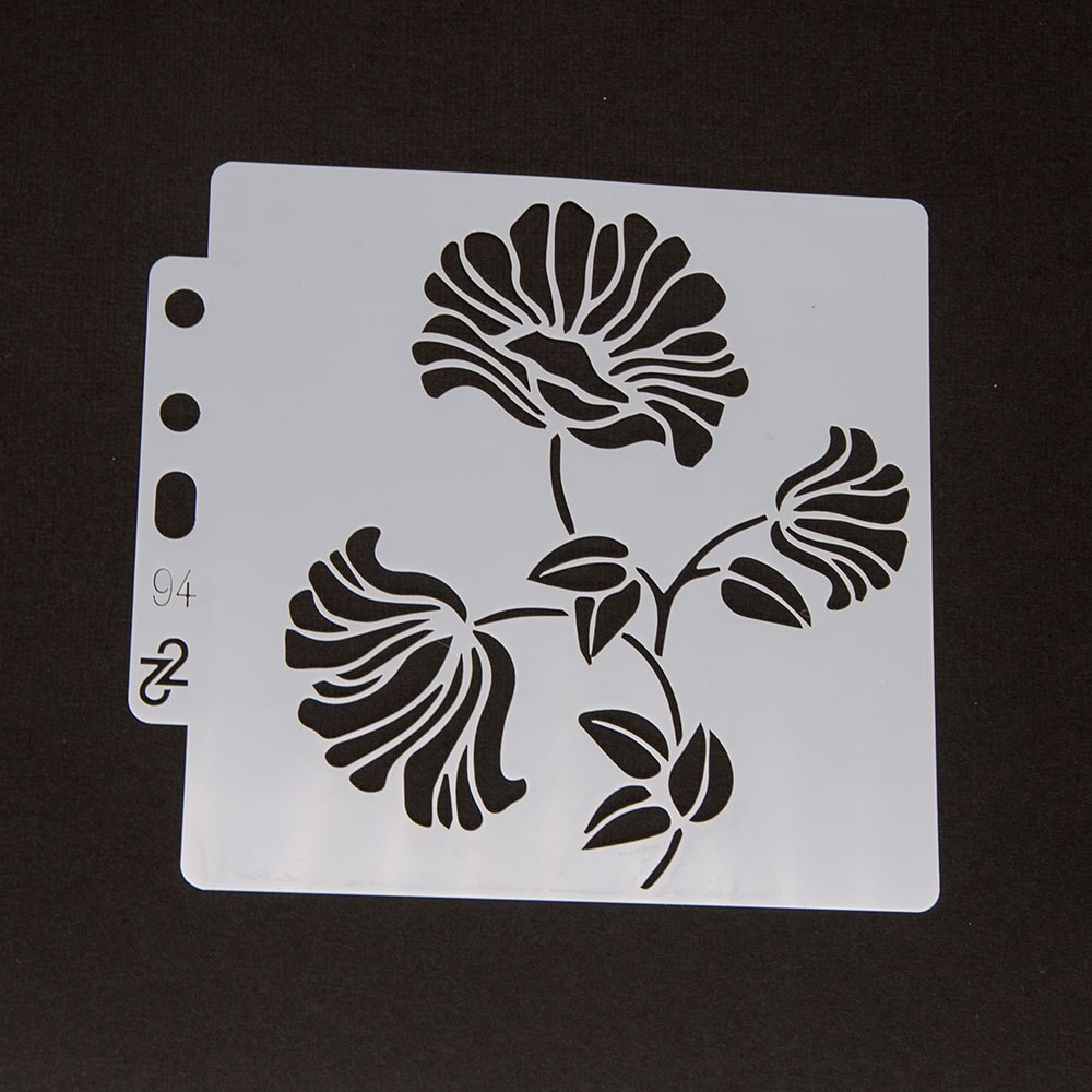 9pcs/pack 14.1cmx13cm Reusable Plastic Mandala Stencils Painting Templates for Painting DIY Art Projects S92-100