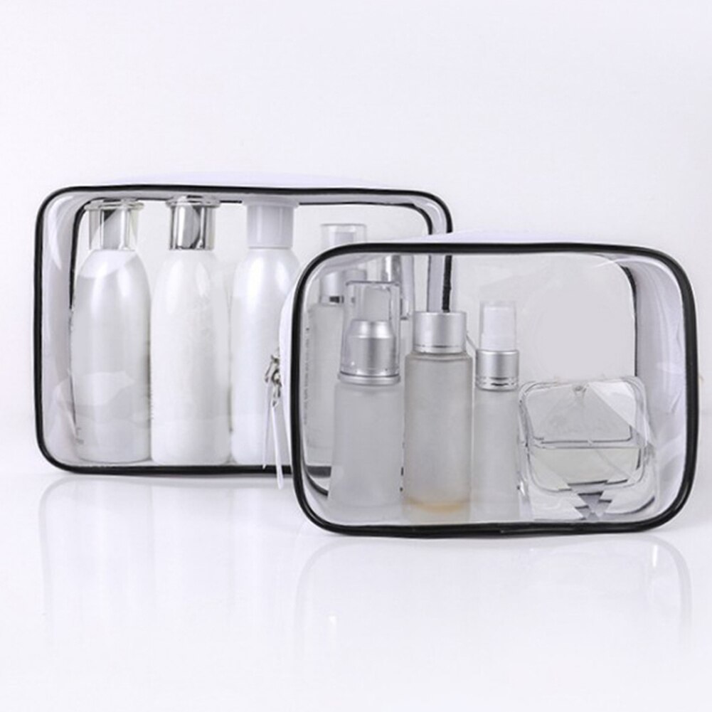 Waterdichte Transparante Pvc Bad Cosmetische Tas Vrouwen Make Up Case Reizen Rits Make-Up Beauty Wash Organisator Toilettas Opslag Kit