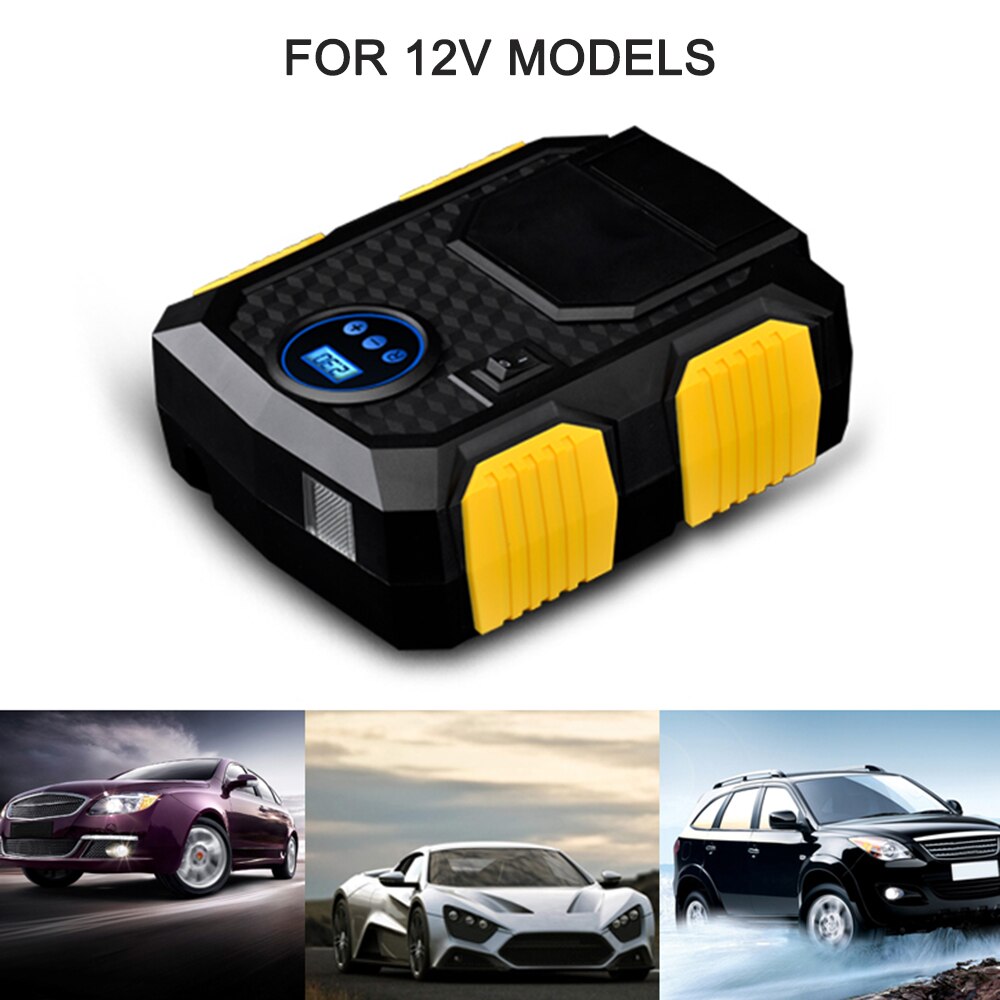 Pompe De Compresseur D'air 12V Pour Gonfleur Portable - Auto, Moto, Vélo - Noir