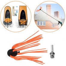 UK STOCK Nylon Chimney Sweep Set Drill Powered Rotary Chimney Brush & Rod Kit