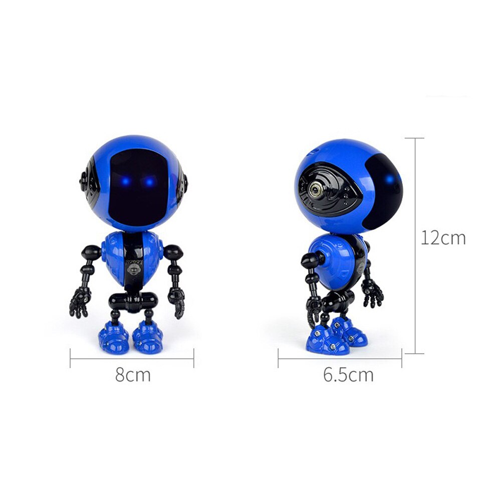 Electric Smart Alloy Touch Sensing Robot Toys for Children Early Educational Model Toys Induction Voice LED Eyes USB Recharge