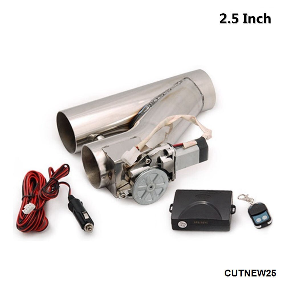 Valve d'échappement électrique motorisée 2 "/2.25"/2.5 "/2.75" ou 3 ", en acier inoxydable, avec télécommande TK-CUTNEW: 2.5 Inch