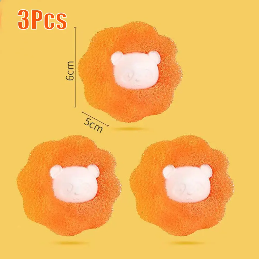 Magic Laundry ball kit reusable clothes hair cleaning tool pet hair remover washing machine cat dog hair catcher laundry ball: Dark Grey