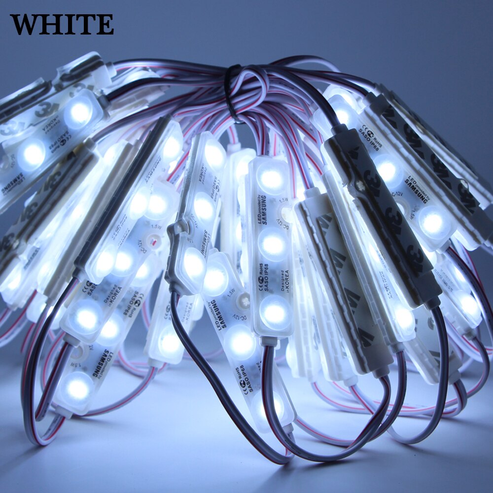 1.2W Samsung Chip Led Module Licht 3LED Super Heldere Reclame Waterdichte 5630 Led Module Lamp Led Teken Backlight 12V