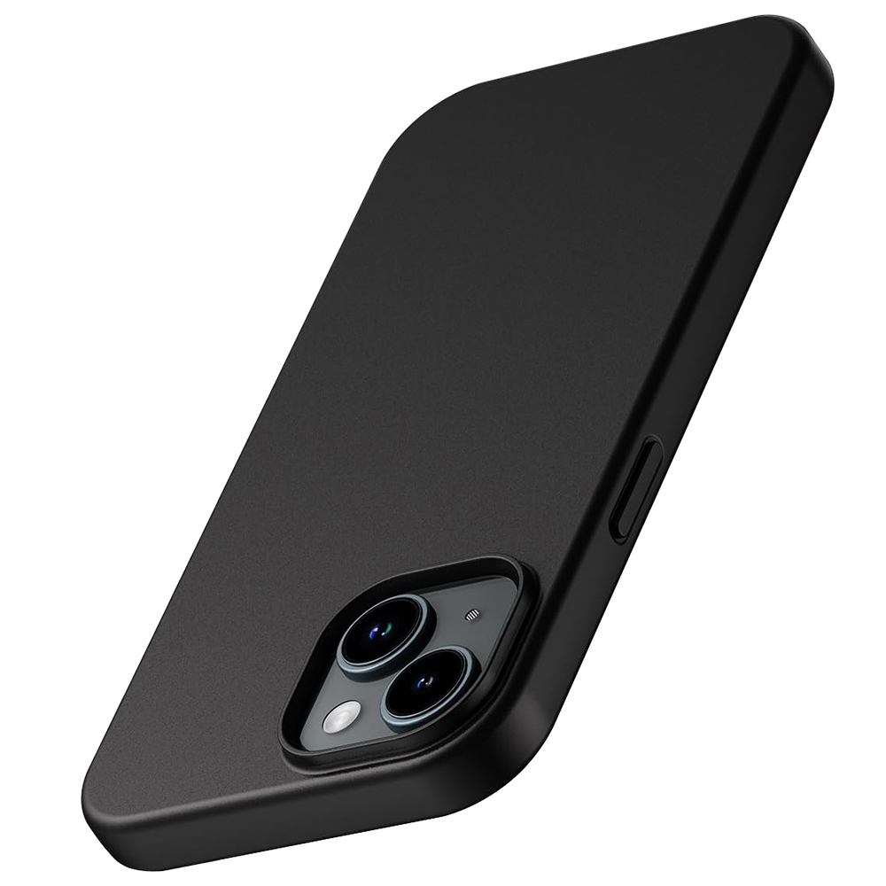 Funda de TPU suave de silicona mate ultrafina para iPhone 16 15 14 Plus 13 12 Mini 11 Pro XS Max X XR SE 2 3 7 8 Plus cubierta negra sólida: Para iPhone 16