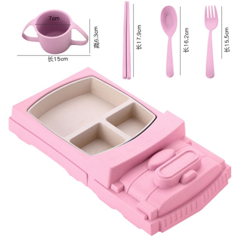 5 stk mærke børn bil form håndtag krus baby modstand kid drikkekop sikkerhed søde baby børn dejlige