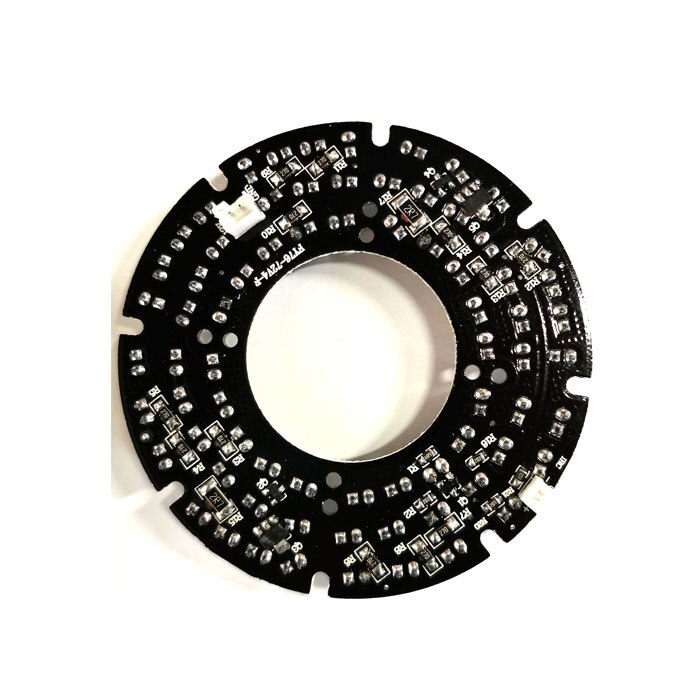 LED IR de para cámara CCTV, 72 Uds., con FY76-72V4-F de larga distancia