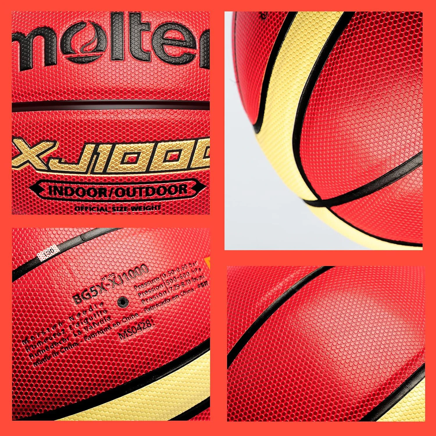 geschmolzen Basketball XJ1000 Größe 6, 7, drinnen/draussen-Ausbildung, verschleißeitern Basketball aus PU-Leder