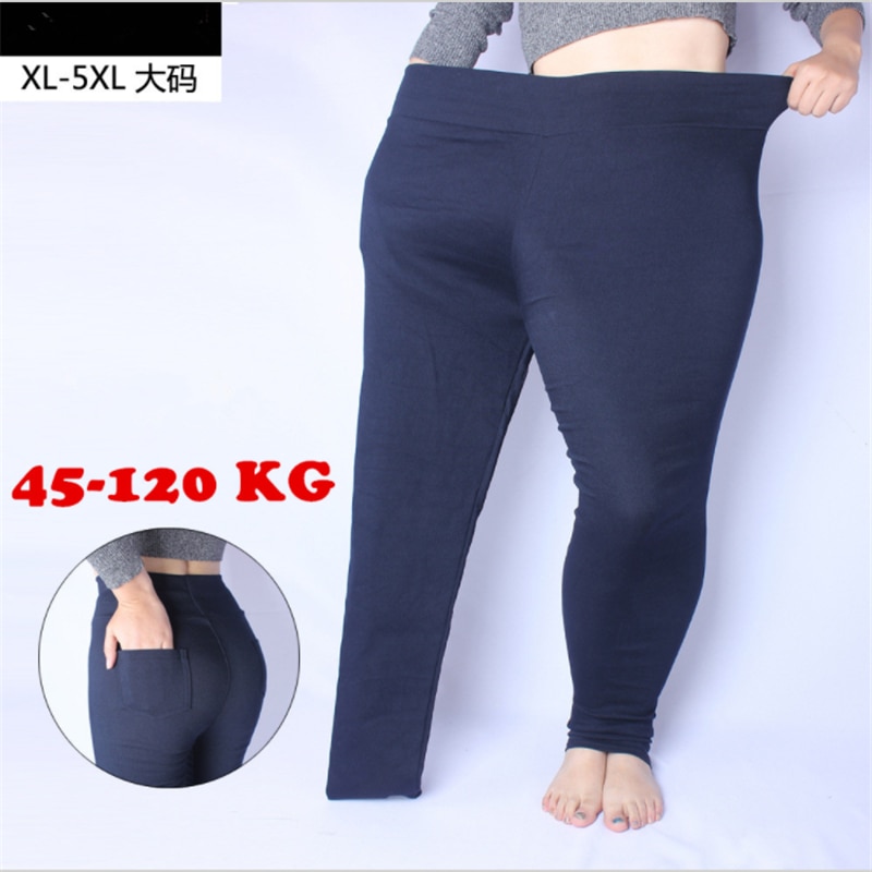 Høj stretch damebukser bomuld dame blyantbukser højtaljede bukser pantalon femme plus størrelse 5xl