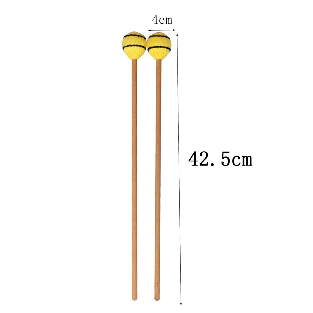 Marimba Stick Mallets Xylophone Glockensplel Mallet with Beech Handle Percussion Instrument Accessories Professionals