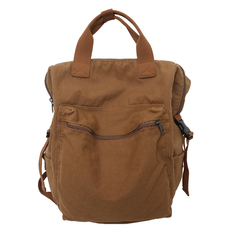 Vintage Cool Canvas Backpack Unisex Casual Young Girl Boy For Teenage Girls 2022 College Student Travel School Bags Women: brown