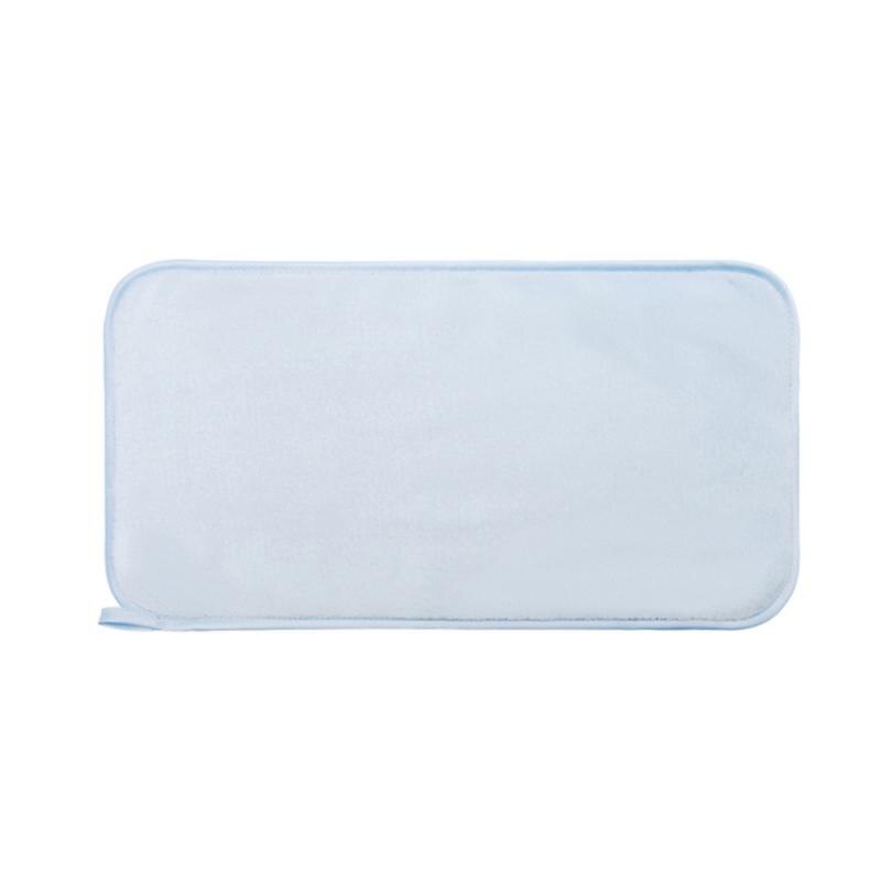 Microfiber Makeup Remover Reusable Facial Cloth Make Up Eraser Towel Remover Wipes No Need Cleansing Oil Skin Care: 5pcs light blue