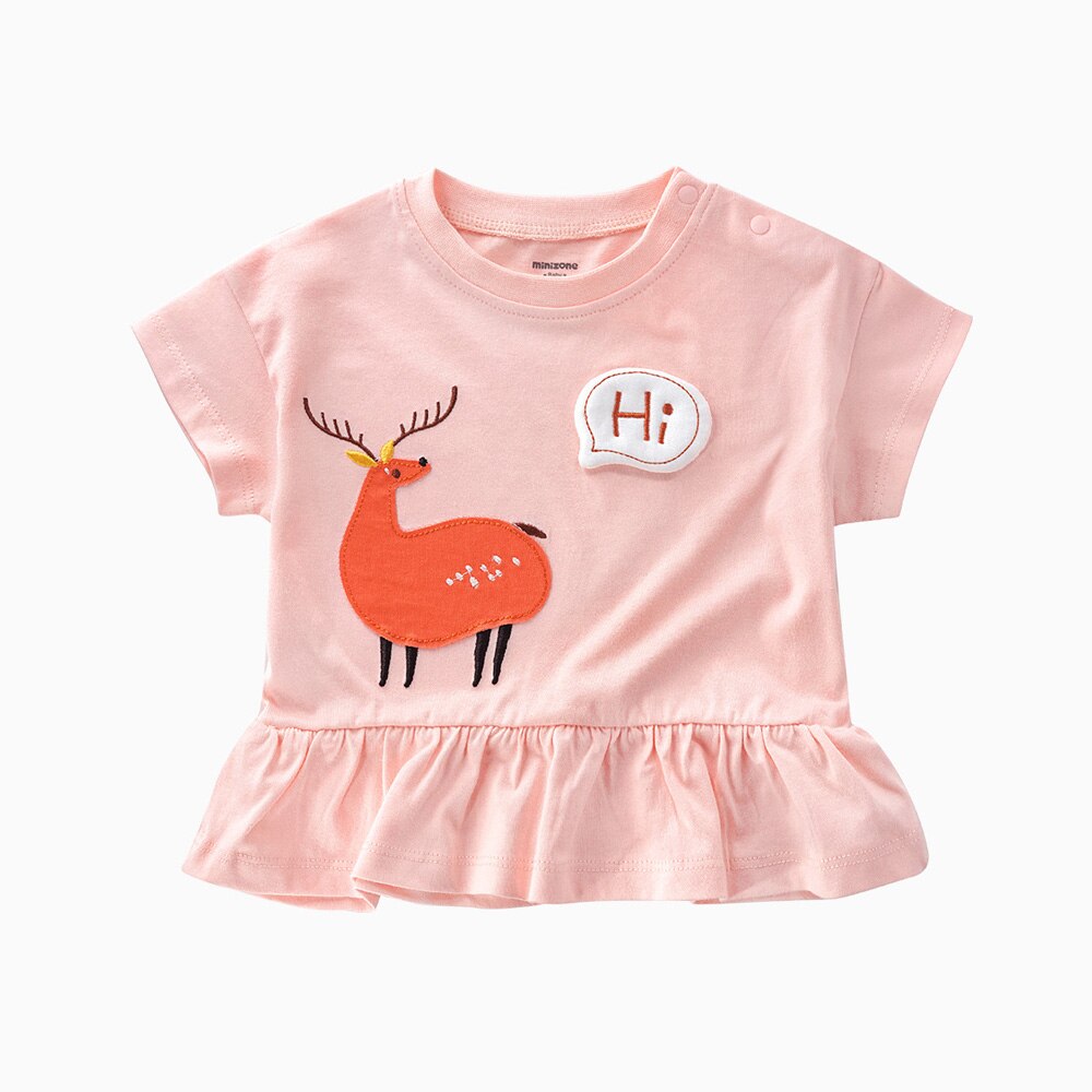 Cute giraffe 100% Cotton baby t-shirts Cozy soft Baby wear baby girl baby boy T shirts