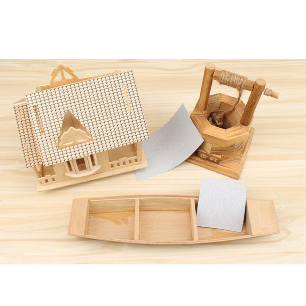 120-1000# Dry Matte Paper Rectangular Woodworking Hand-Polished Furniture Wenwan White Dry Sandpaper