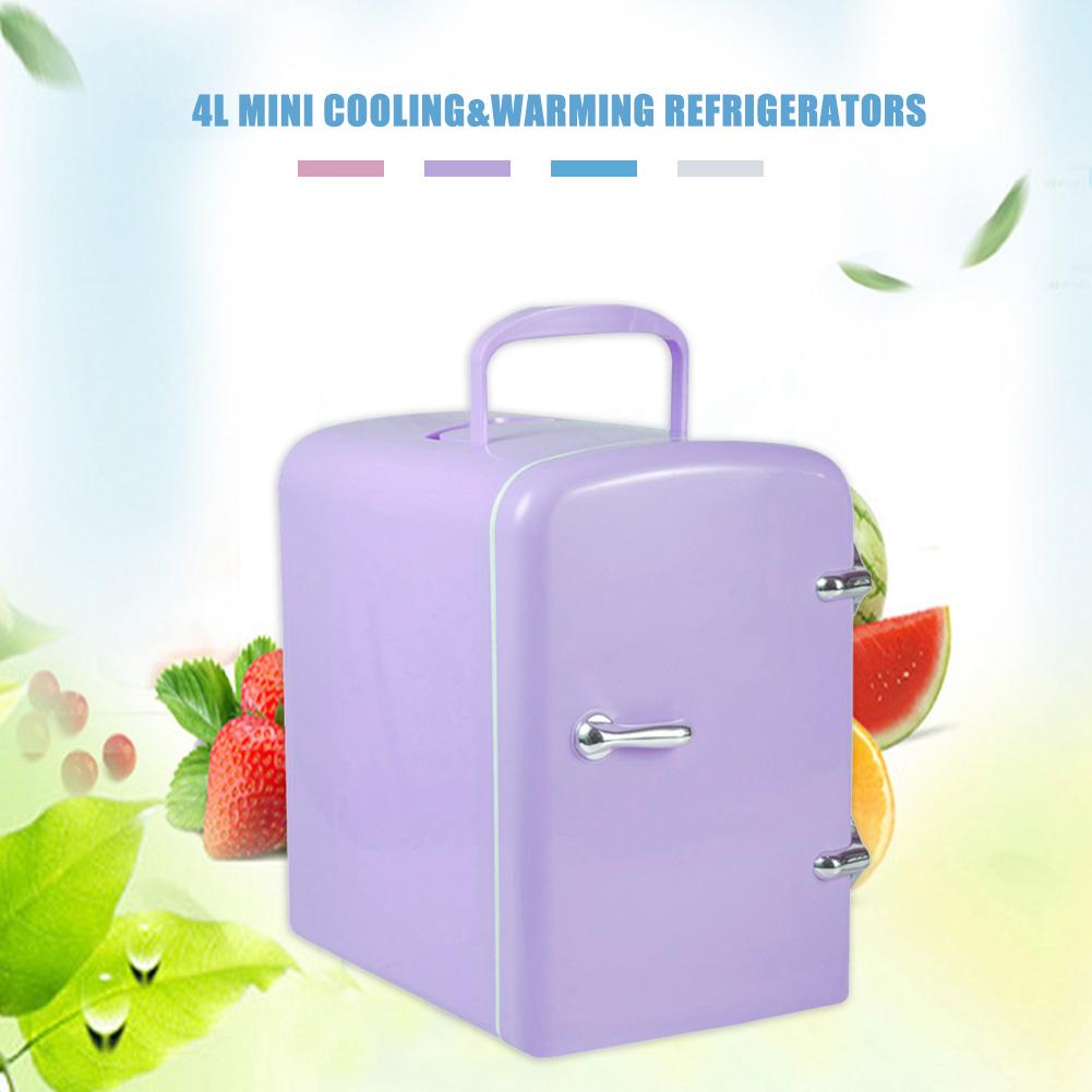 4L Mini frigorifero più fresco e più caldo portatile personale frigorifero semiconduttore frigorifero elettronico cibo cosmetici frigorifero per l&#39;home Office