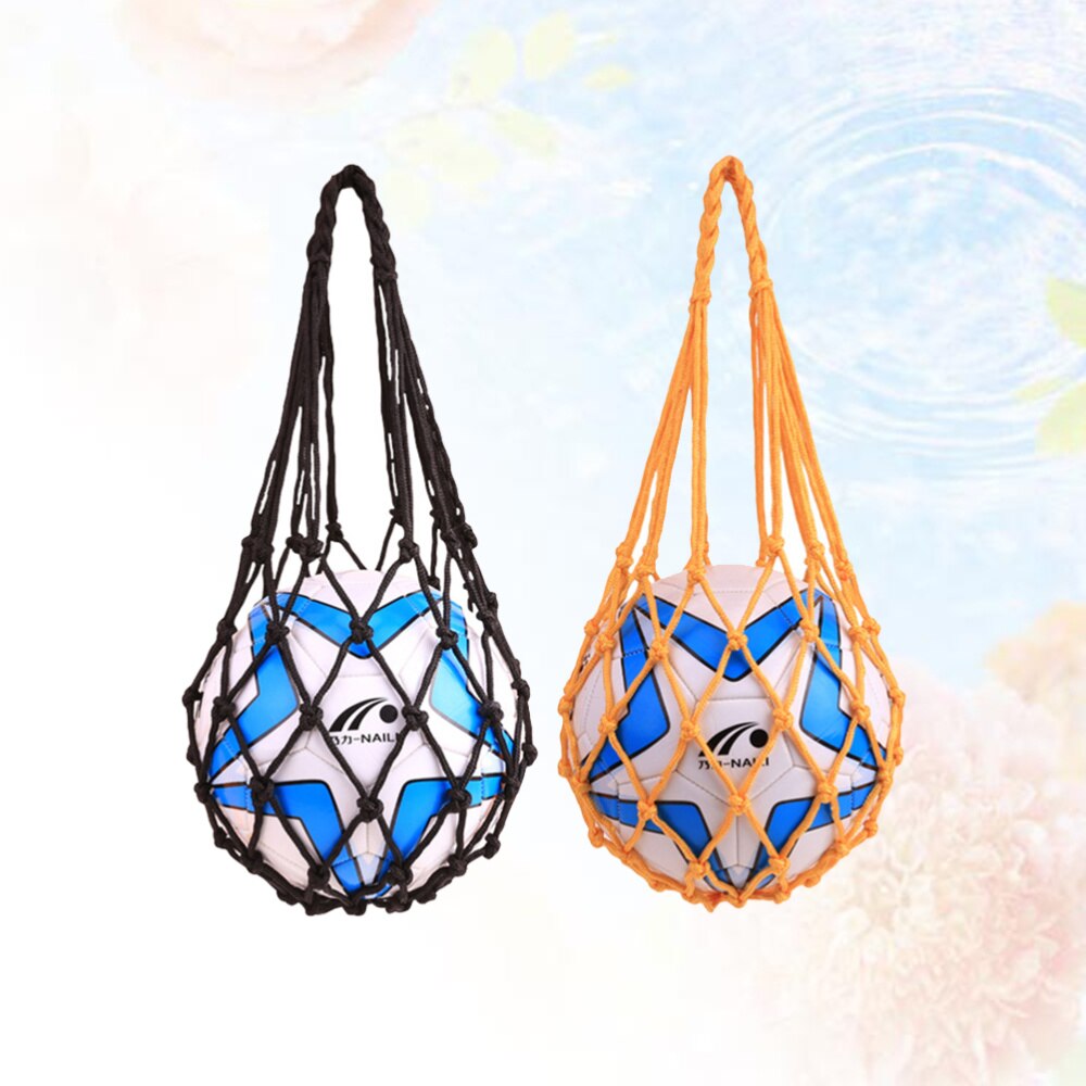 2 Pcs Storage Net Football Volleyball Net Bag for School Home Office Dorm
