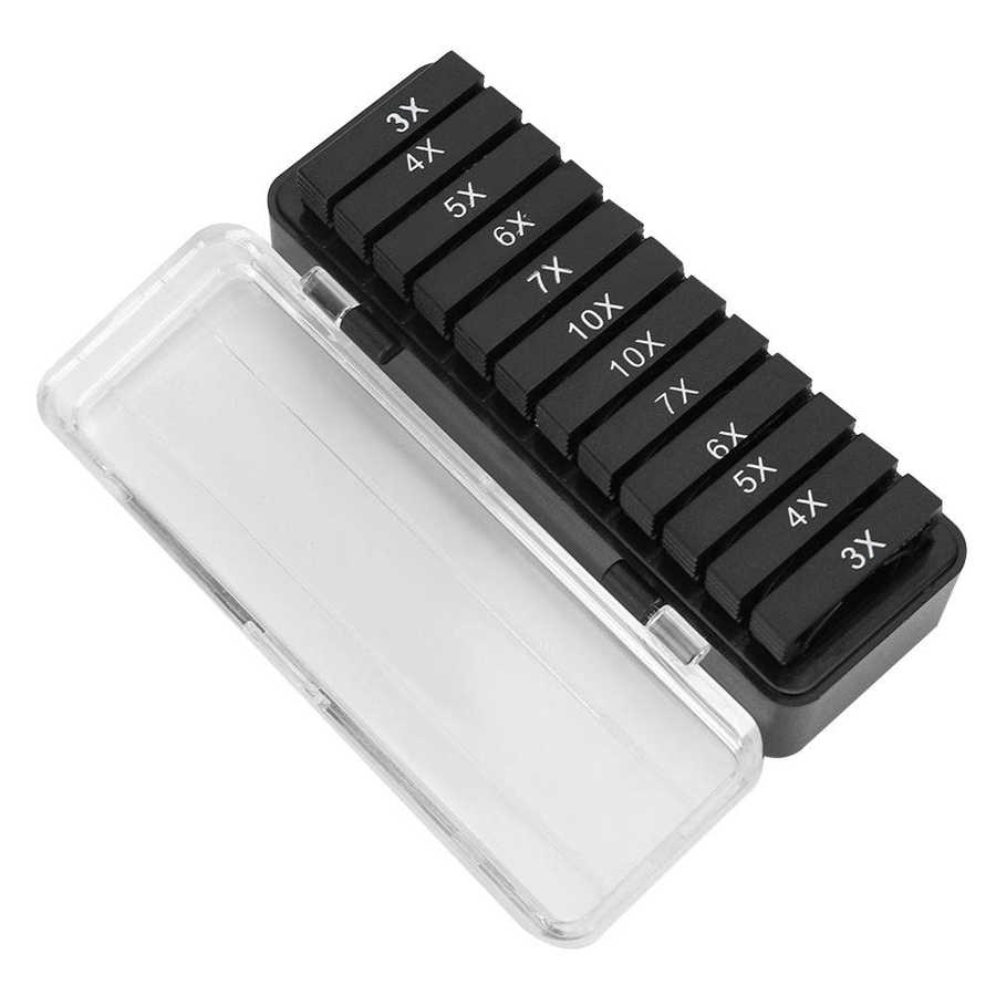 Headband Magnifier with LED Light Multifunctional LED Mount with 21 Magnifiers Combined with Replaceable Lenses for Reading