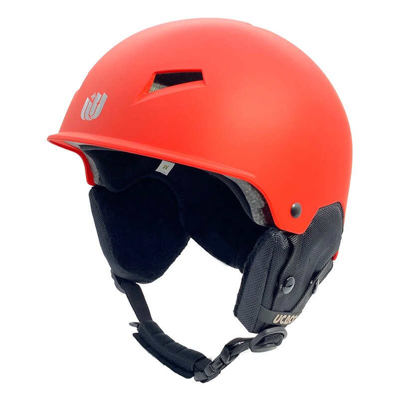 Ski Helmet Snowboard Skiing Cycling ABS EPS Outdoor Safety Accessory Men Women Protective Sports Helmet 58-62 cm: Red