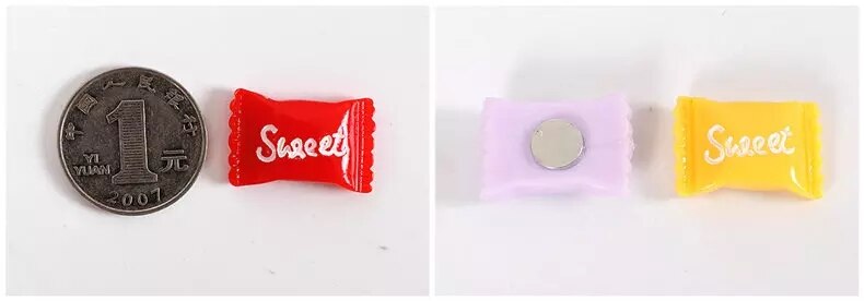 12 Pcs/1 set candy fridge magnet cartoon refrigerator magnets stickers strong neodymium magnet photo message posted