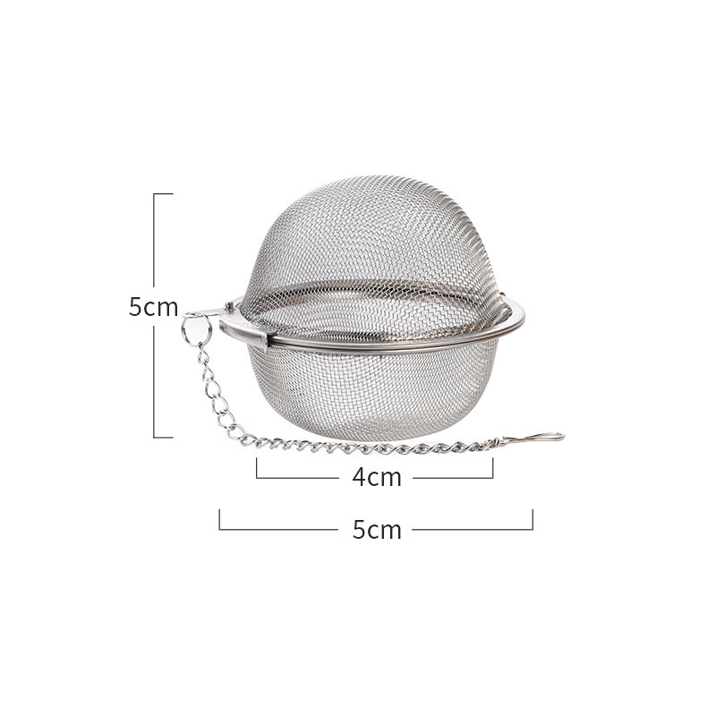 Infusor de té de acero inoxidable, difusor de hojas de té, colador de bola de condimentos de especias, tetera, filtro de café de malla fina, accesorios de cocina: Borgoña