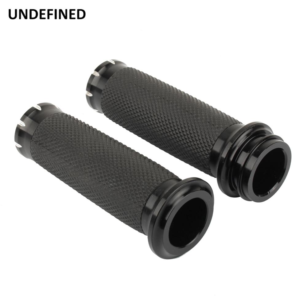 1 Inch Motorcycle Hand Grips Black Elektronische Gasklep Stuur Voor Harley Touring Road King Road Glide Dyna Fxdls Softail Tri