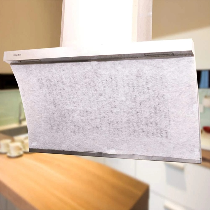 Filtro desechable de papel absorbente de aceite de cocina, filtros de algodón antiaceite no tejidos para Extractor de campana extractora, herramientas de cocina