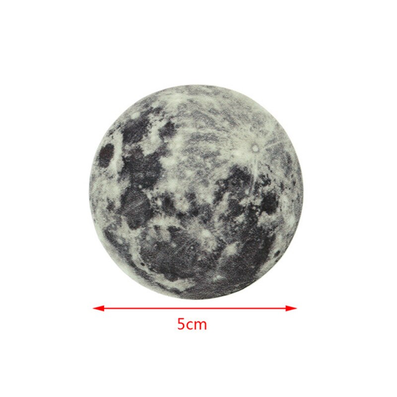 30cm Luminous Moon 3D Wall Sticker for kids room living room bedroom decoration home decals Glow in the dark Wall Stickers: 5cm