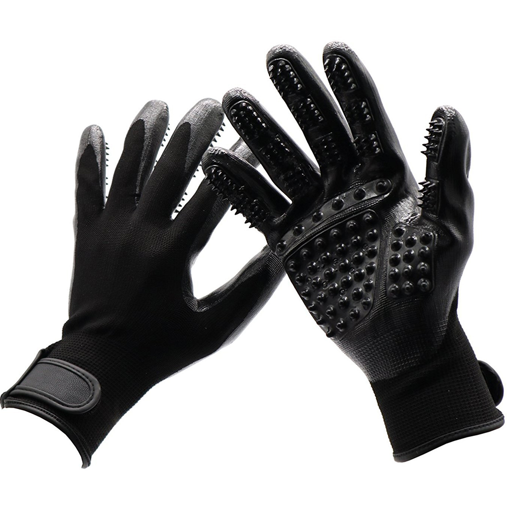 1 paire-2 gants de toilettage pour animaux domestiques, gants de
