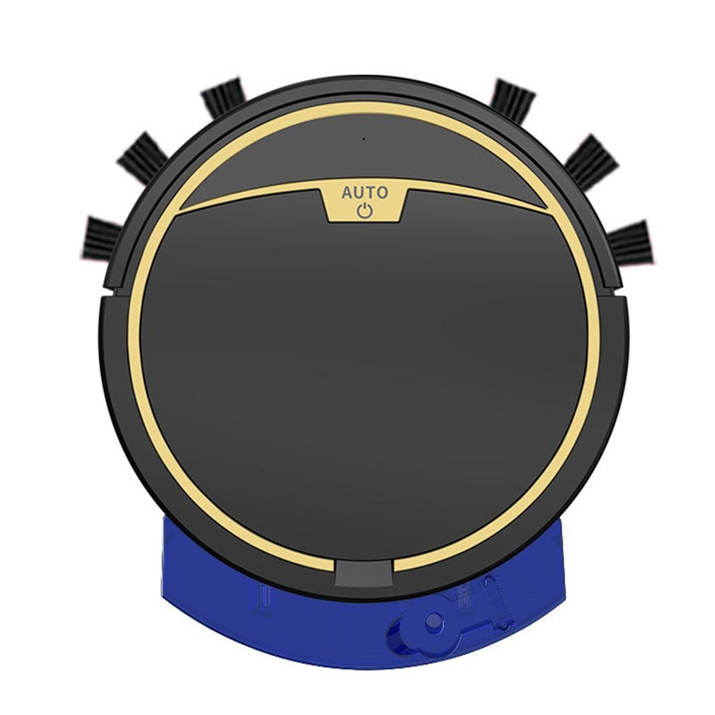 Sweeping Robot Vacuum Cleaner Automatic Navigation Smart Water Tank Powerful Suction Robotic Wireless For Home: Black