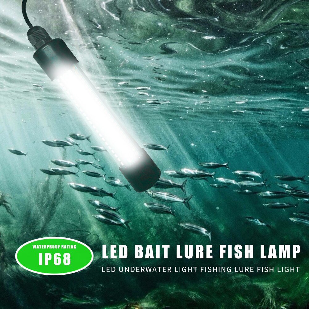 IP68 Waterdichte 20W 126 2835 Led Trap Lamp Onderwater Vis Finding Vissen Trekt Lokken Aas Lichten: WHITE