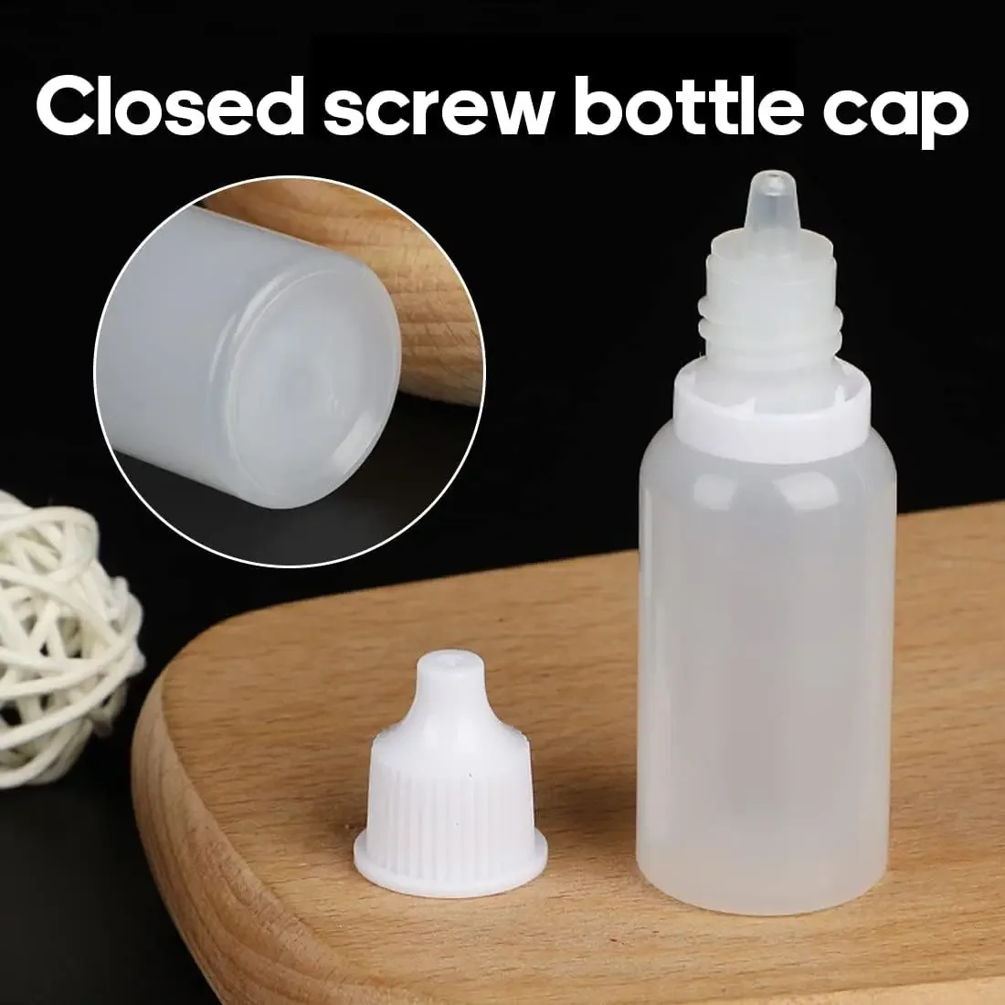 10 Uds. De botellas rellenables con cuentagotas de líquido para ojos de 3ML/5ML/10ML/15ML/20ML/30ML/50ML, contenedores de pintura exprimibles de plástico vacíos DIY
