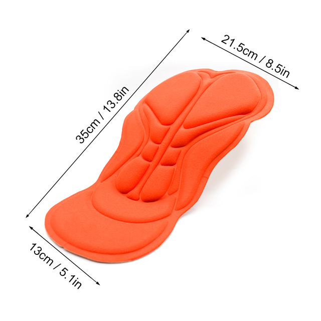 Wosawe Mannen Vrouwen Fietsen Ondergoed Padded 5D Gel Pad Fiets Shorts Ondergoed Underpant Ademend Comfortabel Kussen: BL304 Sponge pad