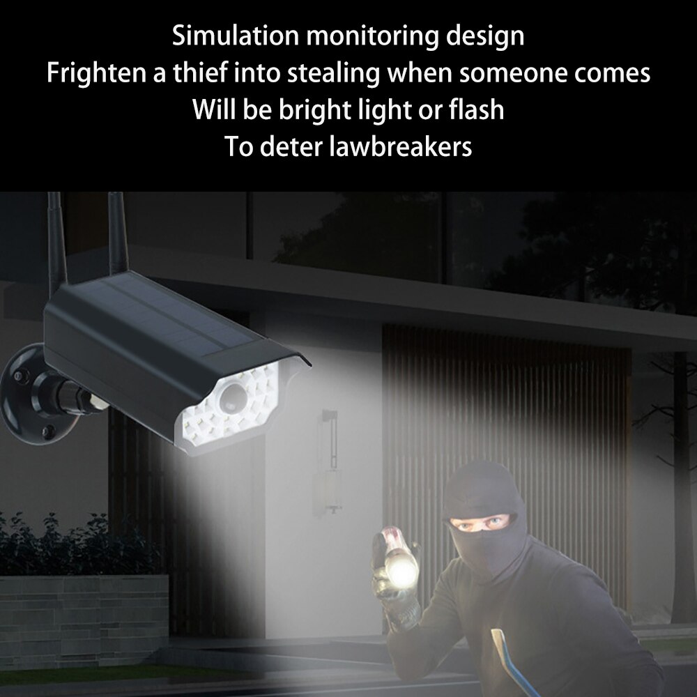 Camera Wifi CCTV Surveillance System Outdoor Simulated Red Led Light For Home Safety Warning Sticker Decal Waterproof