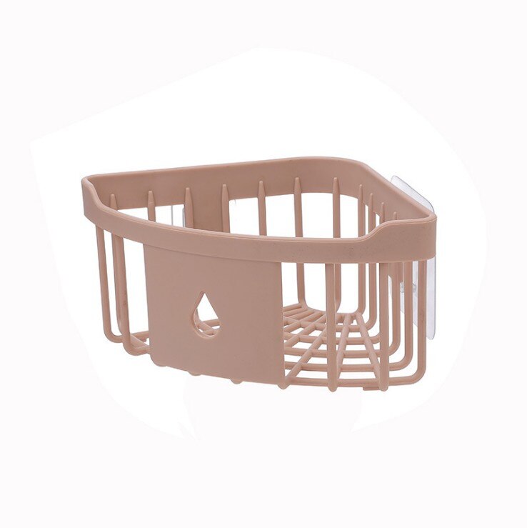 Plastic Bathroom Shelf Organizer Snap Up Corner Shelf Caddy Bathroom Corner Shelf Shower Storage Wall Holder Shampoo Holder: Red