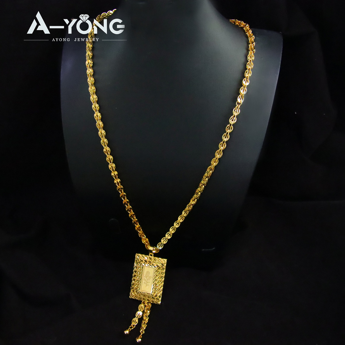 Gouden Koord Rope Ketting 4.0 mm 55 cm 22 karaats
