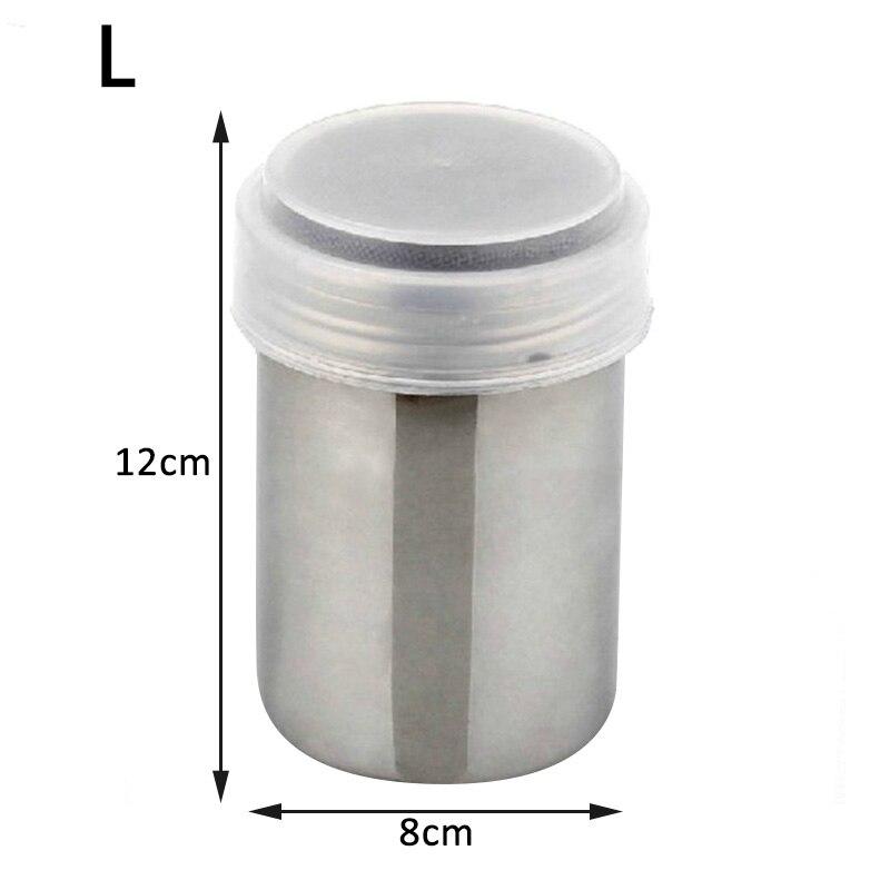 1Pcs Multi-purpose Stainless Steel Kitchen Gadgets Spice Pepper Shaker Spice Jar Rotating Cover Seasoning Can Salt Sugar Bottle: L  Style 2