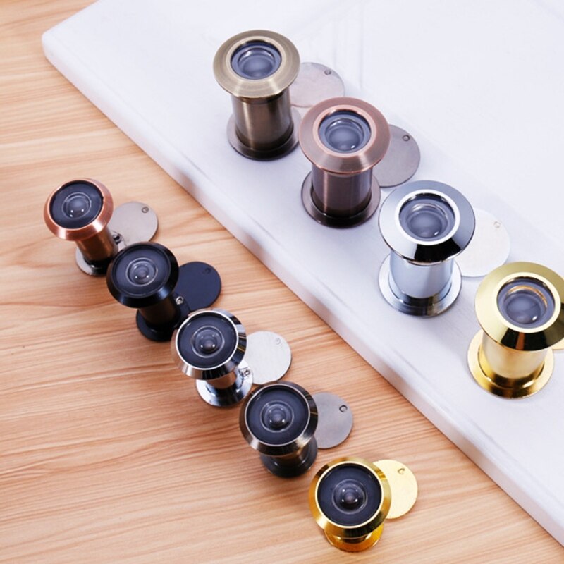 Hidden Security Door Viewer Peephole for front Door with Privacy Cover Optical Glass Lens with Unobstructed View N1HF