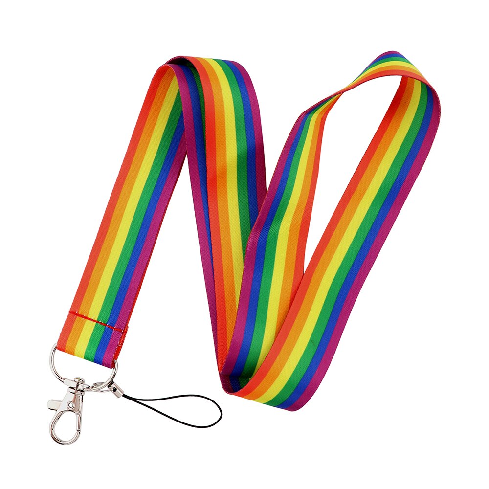 CB802 Rainbow smycz Cartoon smycz na szyje smycz na klucz uchwyt na identyfikator paski na telefon kółko do kluczy