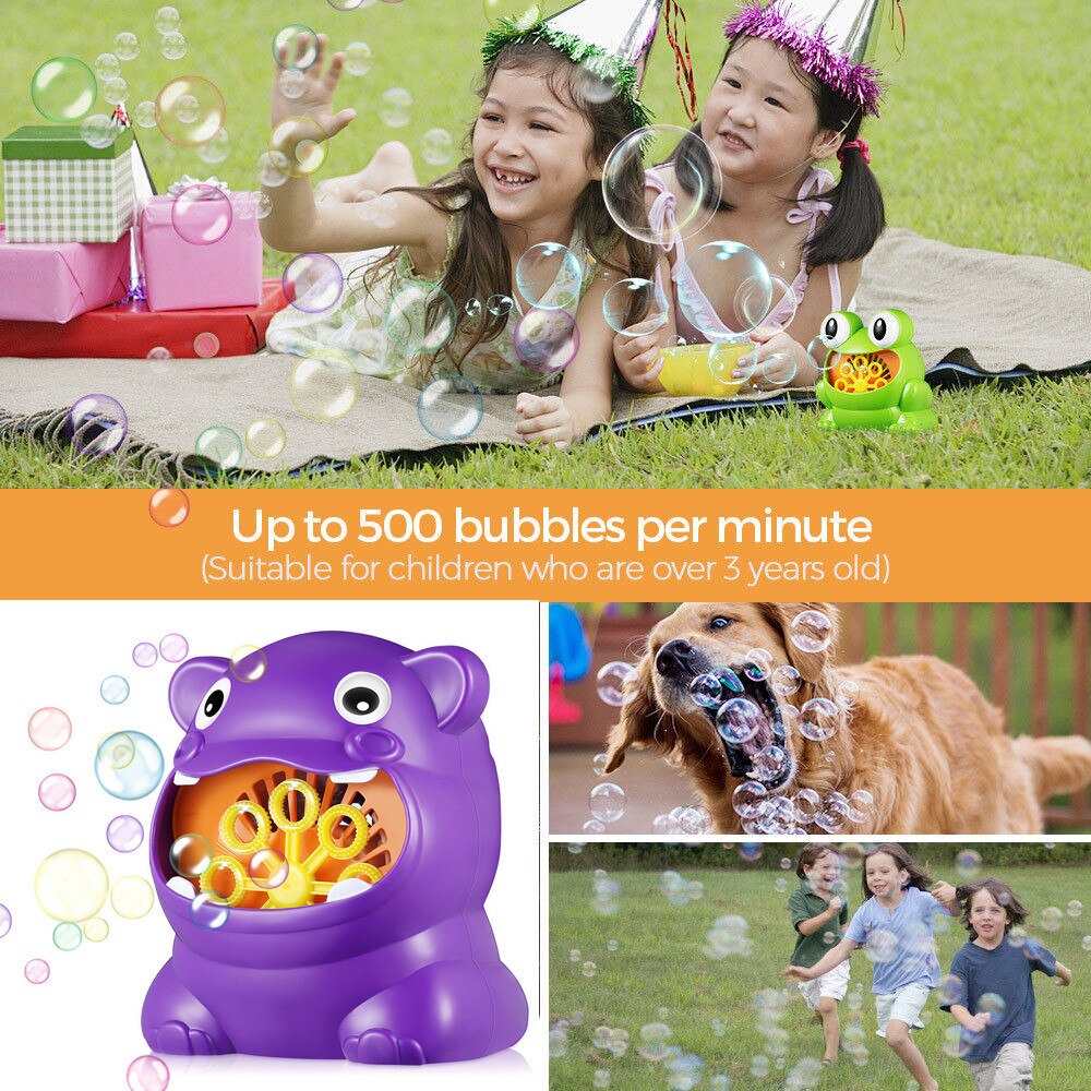 Grappige Automatische Bubble Blower Fan Elektrische Bubble Machine Outdoor Kinderen Speelgoed Game