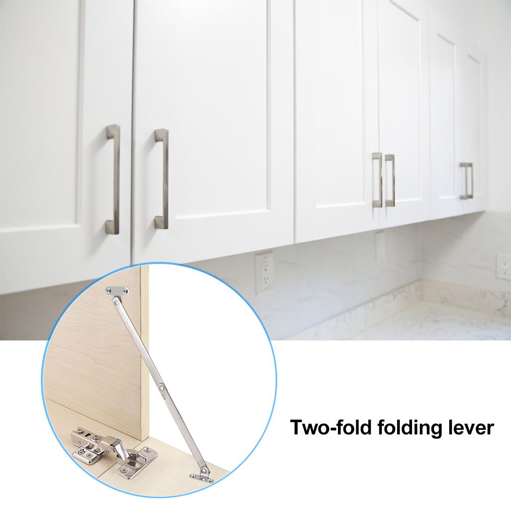 2pcs Folding Cabinet Cupboard Furniture Connector Rod Activities Supported Doors Close Lift Up Stay Support Hinges
