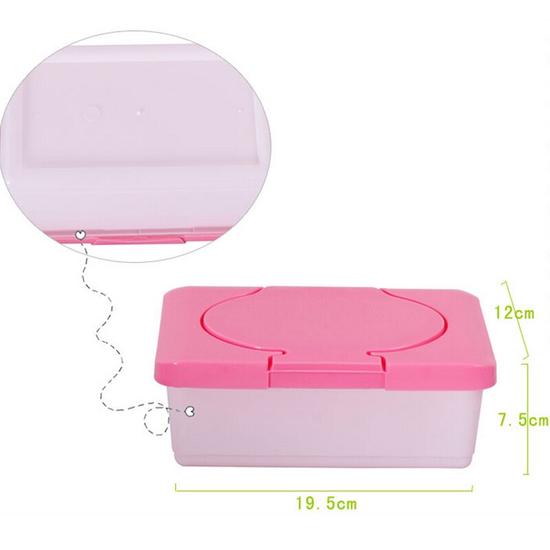 Nueva caja de pañuelos húmedos de plástico caja de pañuelos de tejido Real toallitas de bebé prensa emergente soporte para pañuelos del Hogar Accesorios de almacenamiento de pañuelos